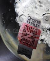 Schott Zwiesel kristály levélnehezék pár, egyik jelzett, m: 6,5 cm