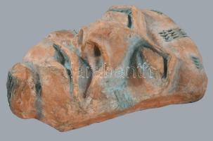 Art deco kerámia maszk, 24x16 cm