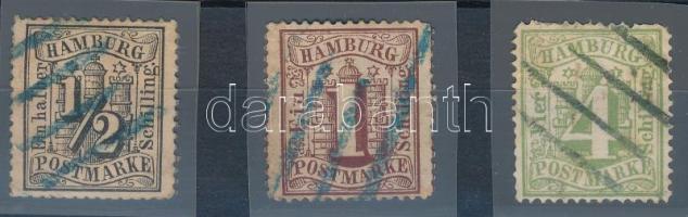 Német államok - Hamburg 1864 Mi 10, 11, 16