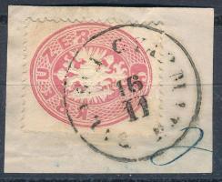 1863 5kr látványos lemezhiba az "R"-nél "BALASSA GYARMATH"