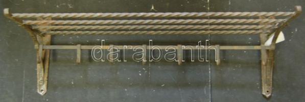 Kovácsoltvas előszobai fogas 70 cm széles