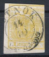 1850 1kr MP sárga "(PU)TNOK"