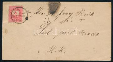 1886 5kr levélen "RUTKA"