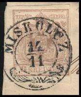 1852 6kr HP III. üreges nyomat levélen, teljes tartalommal "MISKOLCZ" - "CASCHAU&quot...