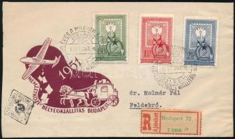 1951 80 éves a magyar bélyeg sor ajánlott FDC-n