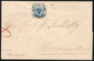 1855 9kr HP III levélen "MECZENZÉF" - Hermannstadt