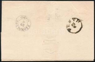 1855 9kr HP III levélen "MECZENZÉF" - Hermannstadt