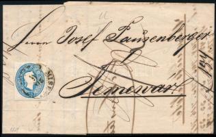 1861 15kr levélen "MISK(OLCZ)" - Temesvár