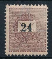 1889 24kr 11 1/2 fogazással, góliát értékszám, bal felül lemezkopás (22.000+)