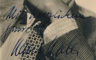 Hans Holt német filmszínész aláírása fényképén