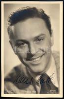 Hans Holt német filmszínész aláírása fényképén