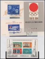 Kis külföldi tétel papírlapon: blokkok, kisívek stb.