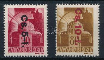 1946 Betűs visszavont csomagbélyegek, Derecskei vizsgálójellel