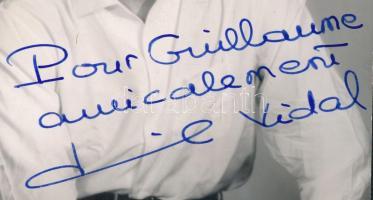Gil Vidal (1931-) francia színész dedikált fotólapja