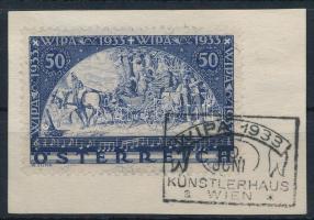 Ausztria 1933 WIPA bélyegkiállítás Mi 556 A WIPA alkalmi bélyegzéssel (Mi EUR 550.-)