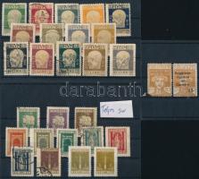 Fiume 2 db teljes sor + 2 db bélyeg 3 db stecklapon