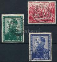 NDK 1951 Német-Kínai barátság sor Mi 286-288 (Mi EUR 150.-)