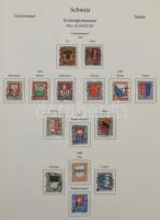 Svájc gyűjtemény a kezdetektől 1976-ig nagy Abria rugós előnyomott albumban, benne több mint 50 mode...