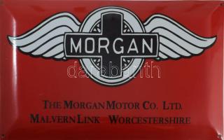 Morgan Motors zománc tábla, modern, dombornyomott 51x27 cm