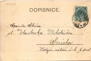 1903 Brandys nad Labem, Brandys nad Labem-Stará Boleslav; Zámek / castle. Karel Wagner Art Nouveau m...