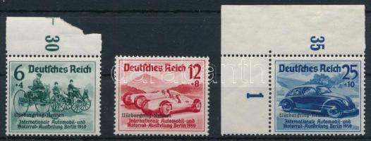 Deutsches Reich 1939 Nürburgring Rennen Mi 695-697 (Mi EUR 300.-)
