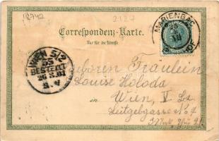 1901 Mariánské Lázne, Marienbad; Marienbad, Waldmühle, Aussichtsturm, Kreuzbrunnen Colonade, Egerlän...