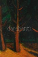 Barcsay jelzéssel: Erdőrészlet. Olaj, vászon. 50x60 cm