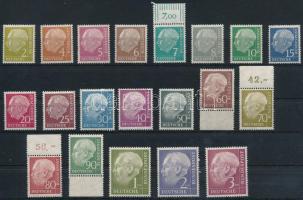 NSZK 1954 Mi 177-196 (Mi EUR 320.-)