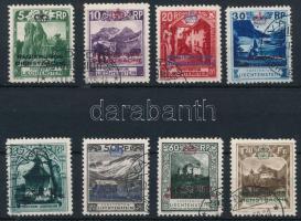 Liechtenstein 1932 Hivatalos sor Mi 1-8 (Mi EUR 700.-)