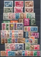 1948-1951 Összeállítás sorokkal, A/4-es berakólap mindkét oldalán