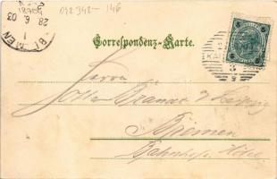 1903 Karlovy Vary, Karlsbad; Etablissement Jägerhaus / restaurant (fl)