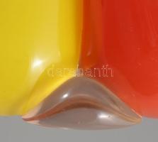 Színes üveg olaj-ecet kínáló, m: 19 cm