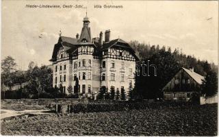 Dolní Lipová, Nieder Lindewiese (Lipová-lázne); Villa Grohmann (fl)