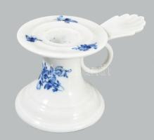 Minőségi máza alatti kék festésű tárgy gyűjtemény, Meissen, Royal Copenhagen, stb, d: 13,5 cm alatt