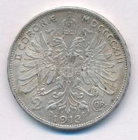 Ausztria 1913. 2K Ag "Ferenc József" T:XF patina Austria 1913. 2 Coronae Ag "Franz Joseph" C:XF patina Krause KM#2821