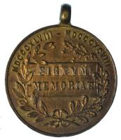 1898. "Jubileumi Emlékérem a Fegyveres Erő Számára / Signum memoriae (AVSTR)" bronz kitünt...