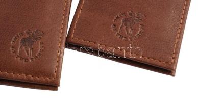 Szarvasbőr pénztárca és irattartó, használatlan