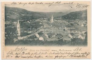 1900 Teke, Tekendorf, Teaca; látkép. Weinrich S. fényképész / view (EB)