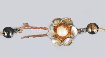 Tenyésztett gyöngy nyaklánc ezüst (Ag) kapoccsal h: 43cm