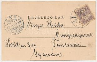 1900 Nagyszeben, Hermannstadt, Sibiu; Garten der Drei-Eichen-Brauerei. G. A. Seraphin / Három Tölgy ...