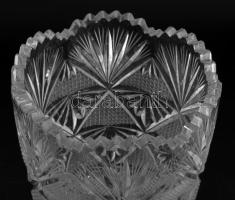 Nagyméretű ólomkristály váza, hibátlan, m: 25 cm