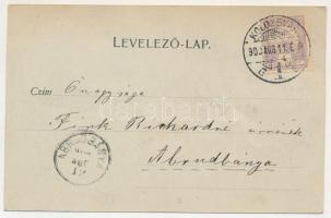 1900 Kolozsvár, Cluj; Babos palota, Phönix Biztosító Társaság főügynöksége, Wertheimer Vilmos üzlete...