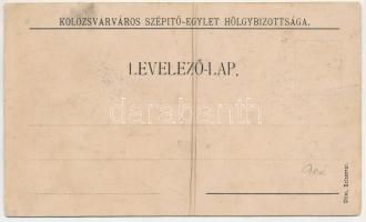 Kolozsvár, Cluj; Kolozsvár város Szépítő-Egylet Hölgybizottsága, térkép. Stier kiadása / map (fa)