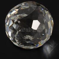 Swarovski csiszolt levélnehezék, jelzett, m: 6 cm