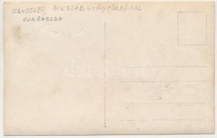 Bikszádfürdő, Baile Bicsad, Bixad; Cukrászda, csoportkép / confectionery, group picture. photo (Rb)