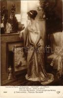 Devant la Vénus / "Before Venus" Erotic lady art postcard. Salon de Paris 3690. s: D. Enjolras (EK)