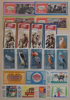 33 db közepes berakó, benne mindenféle bélyegek az e3gész világból (magyar is). Érdekes anyag!
