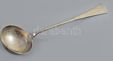 Ezüst (Ag) 6 személyes 40 részes evőeszköz készlet, 1872-1937, illetve 1937-1966 közötti fémjel, klf...