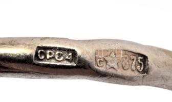 Arany (Au) gyűrű kővel, jelzett, 10K, m:56, bruttó 2,1g