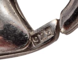 Olasz ezüst (Ag) sodort karkötő, jelzett, 925 ezrelékes ezüst, h: 18 cm, 12g